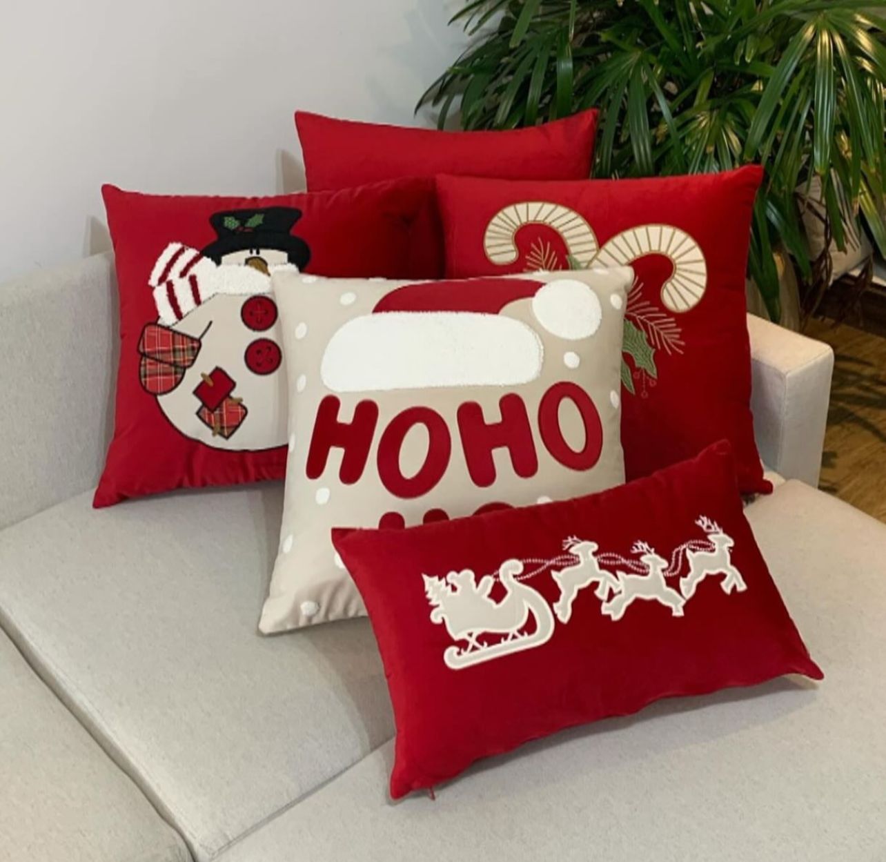 Kit 5 Cojines Navideños